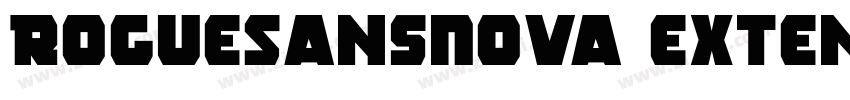 RogueSansNova Exten字体转换